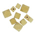 Assorted Size Faceted Wooden Beads